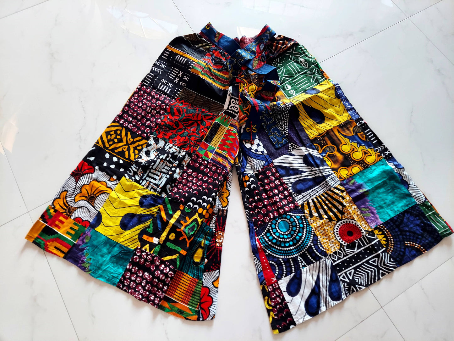 Palazzo Pant Multi Color Patch