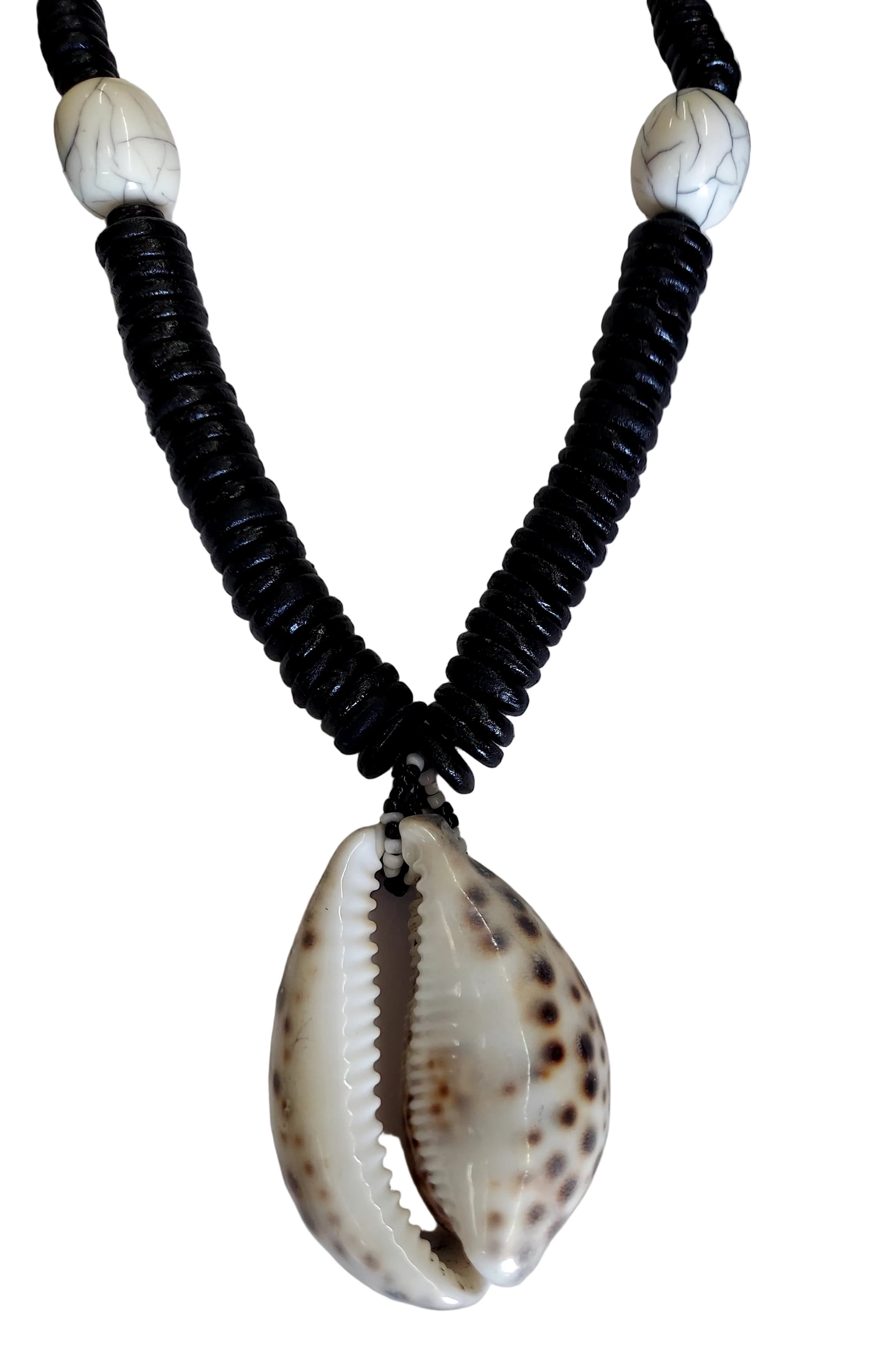 Necklace & Earrings - Big Cowrie Shell