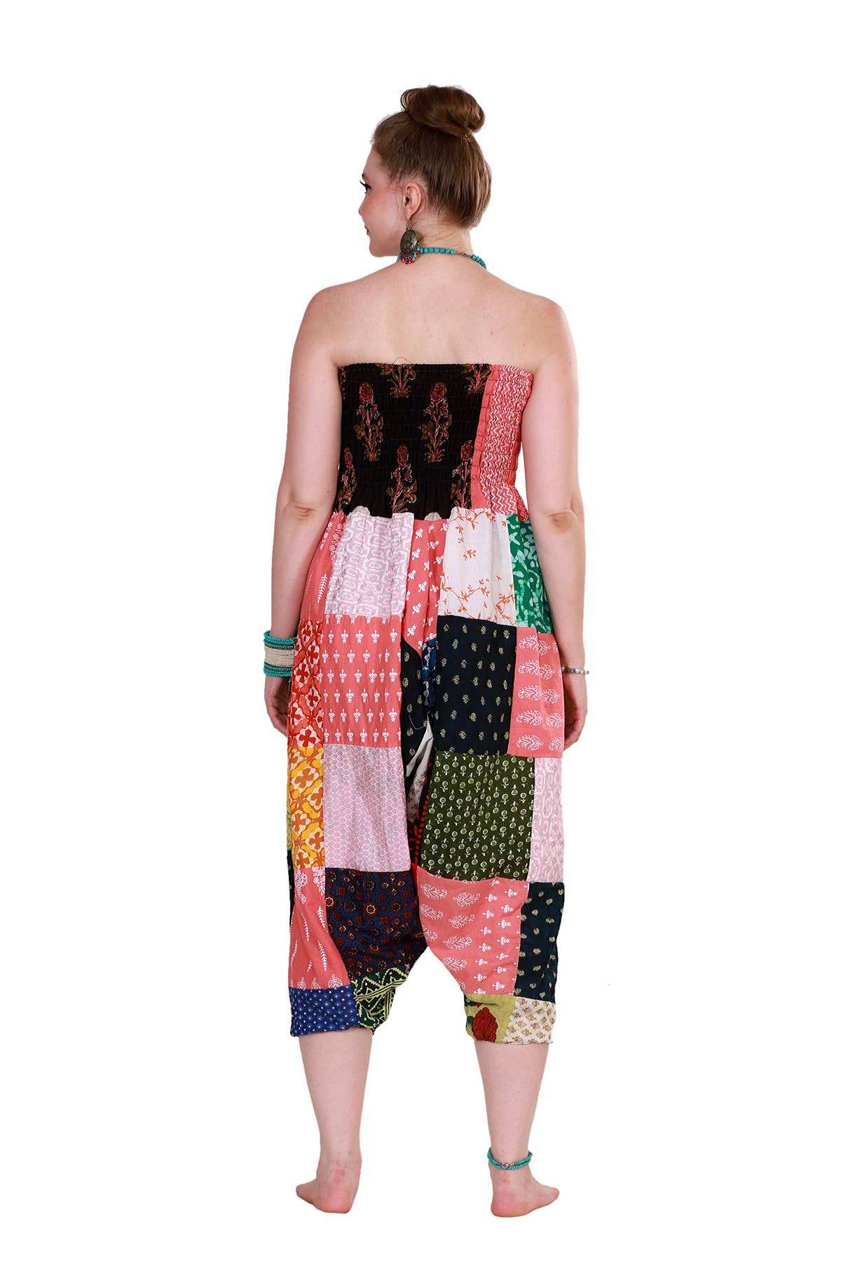 Women Patchwork Harem Pants Ballon Fit Baggy Jogger Mix Lot