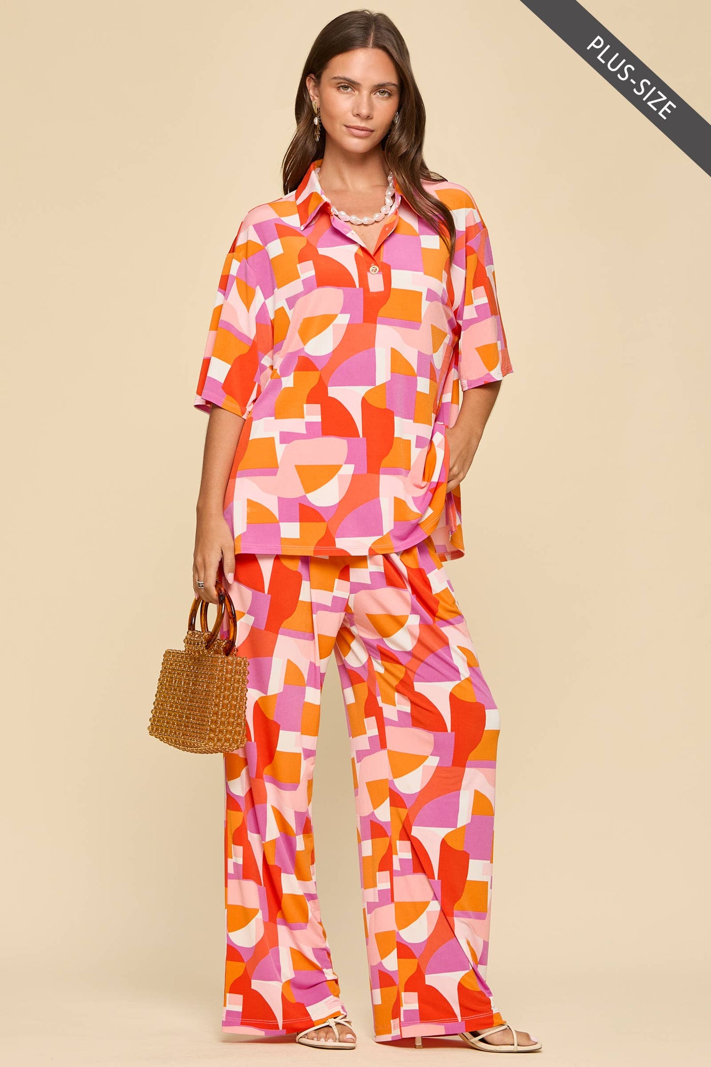 2-Piece Relaxed Resort Wear Matching Set