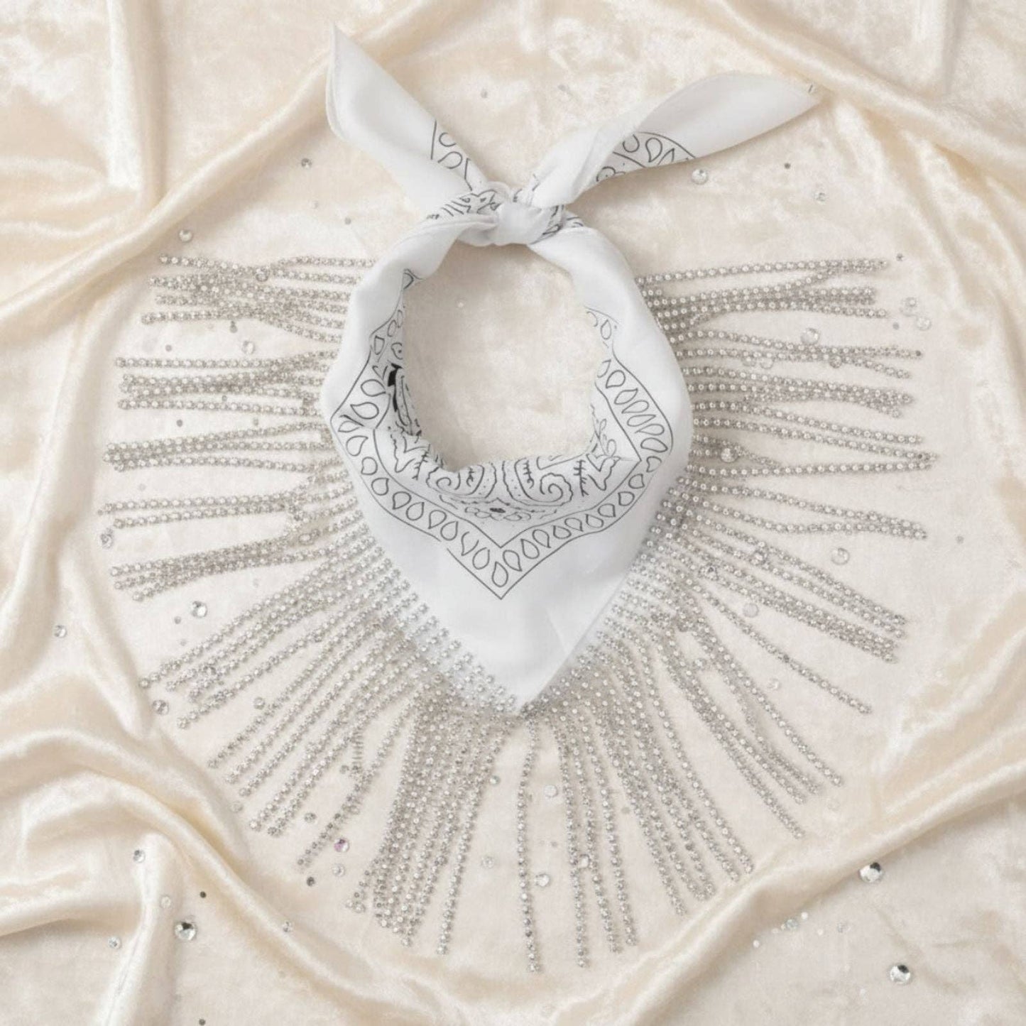 Bandana Bling Fringe Necklace
