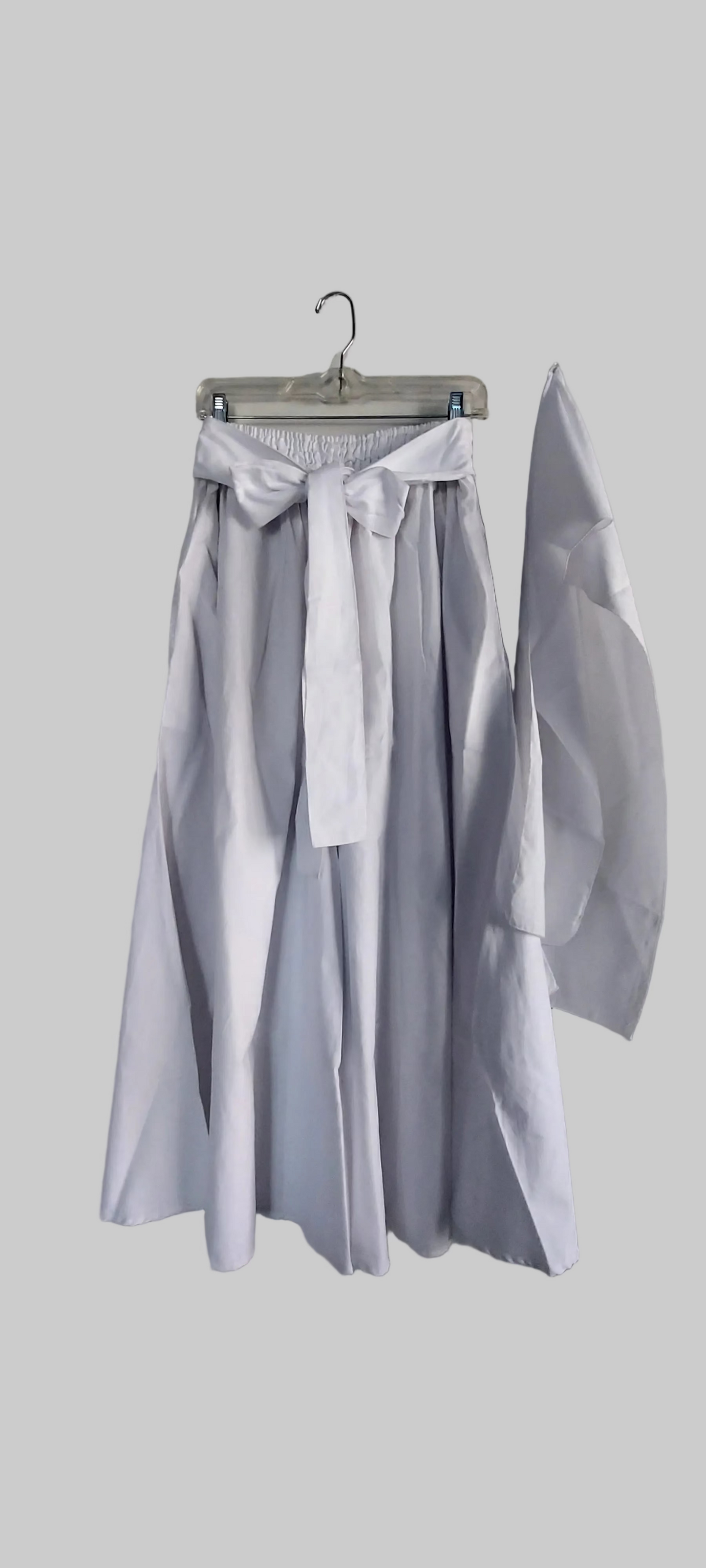 Look Women Palazzo Pant - White D50
