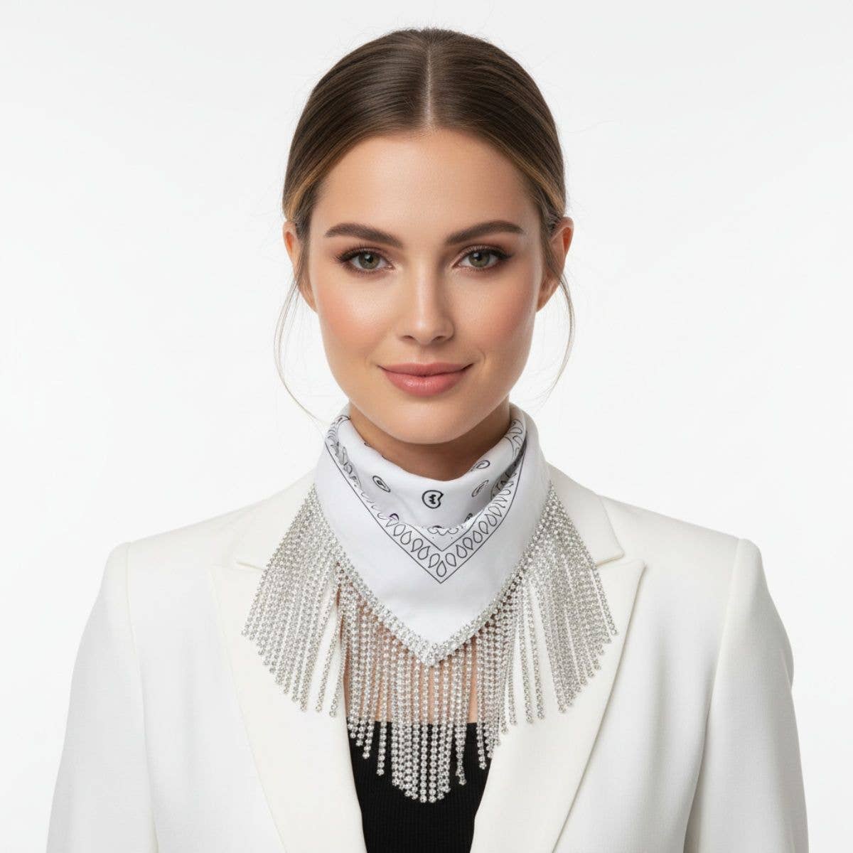 Bandana Bling Fringe Necklace