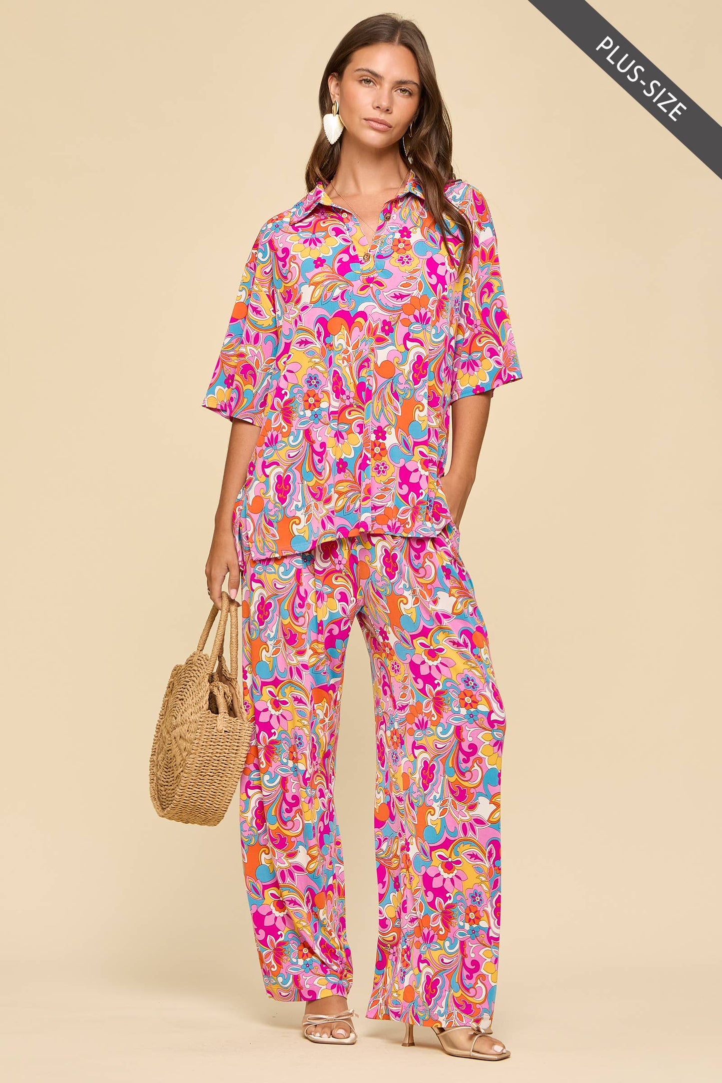 2-Piece Relaxed  Resort Wear  Matching Set
