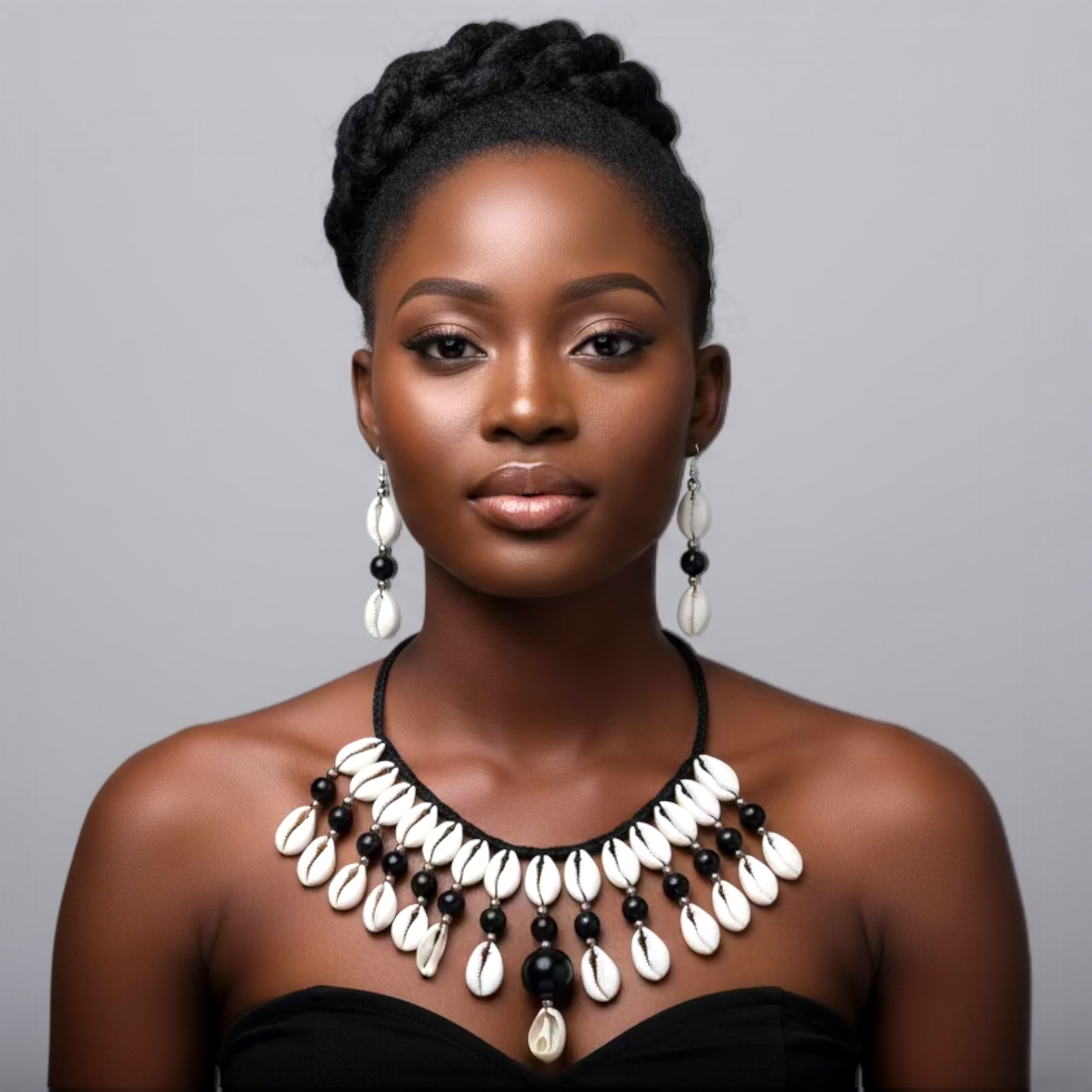 Cowrie Shell Necklace & Earring