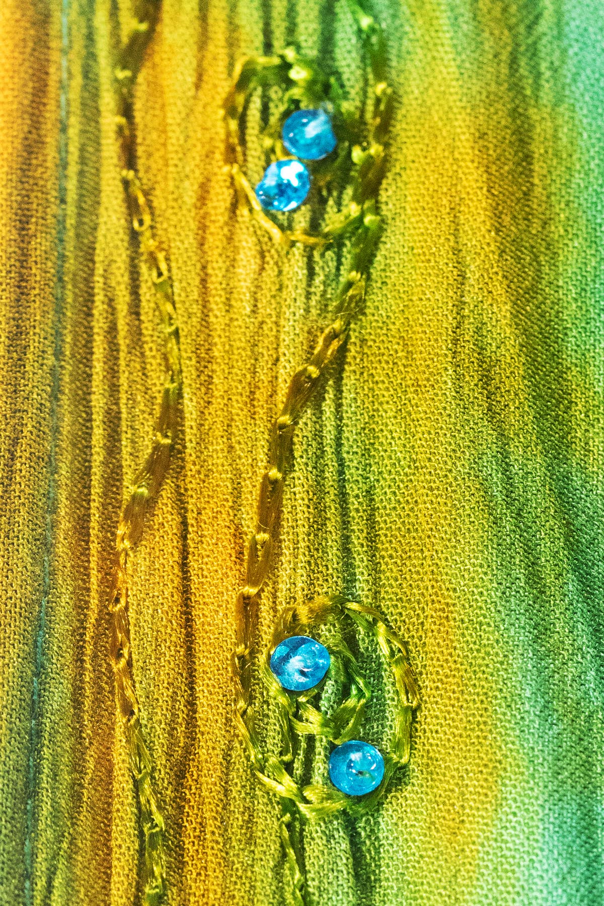 Teal Lagoon Tie-Dye Kimono