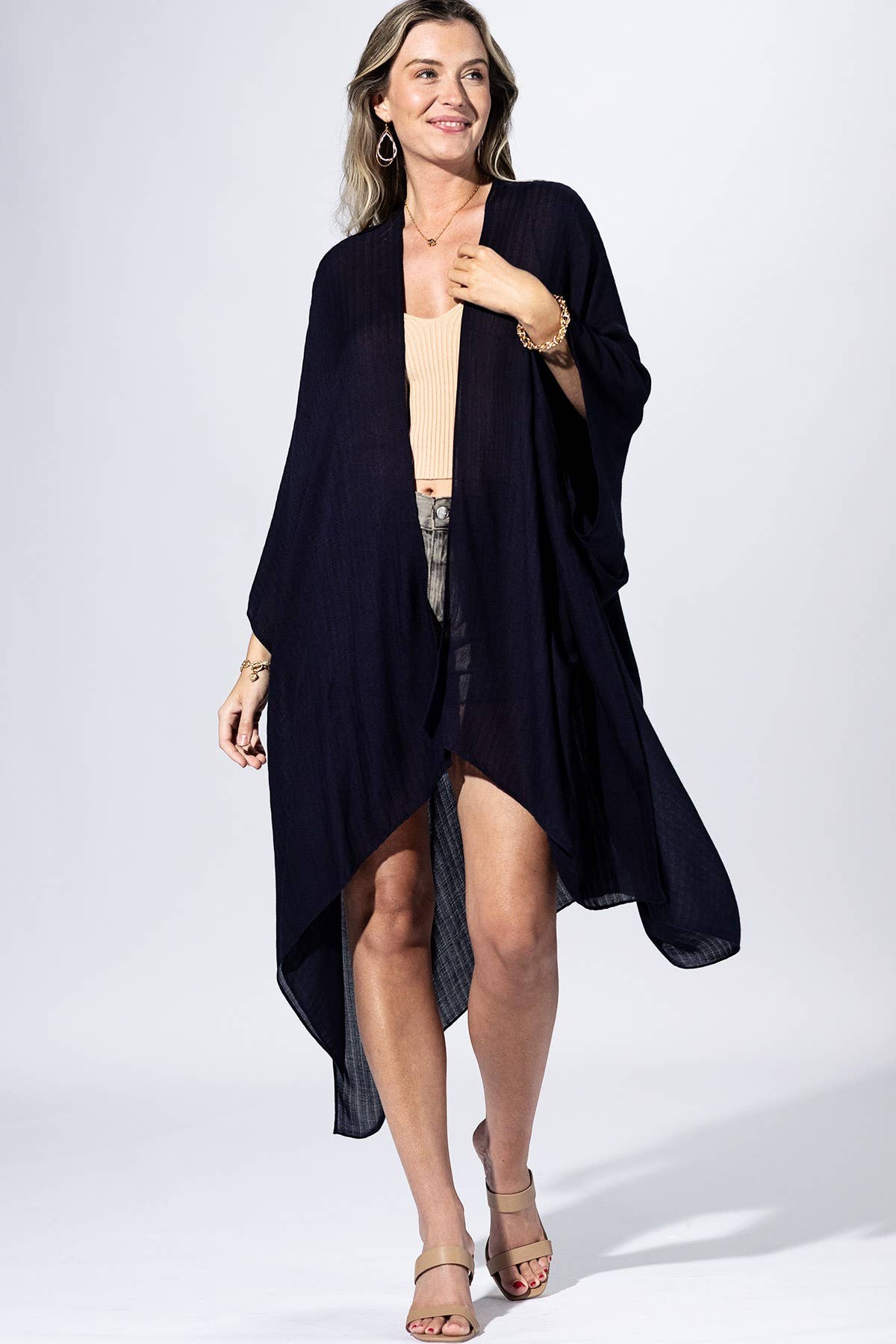 Berry Blue Flow Kimono