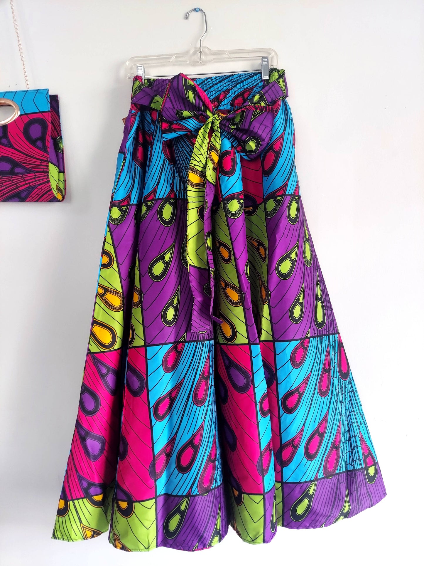 Color Me Matching Set Combo Long Skirt & Pocketbook