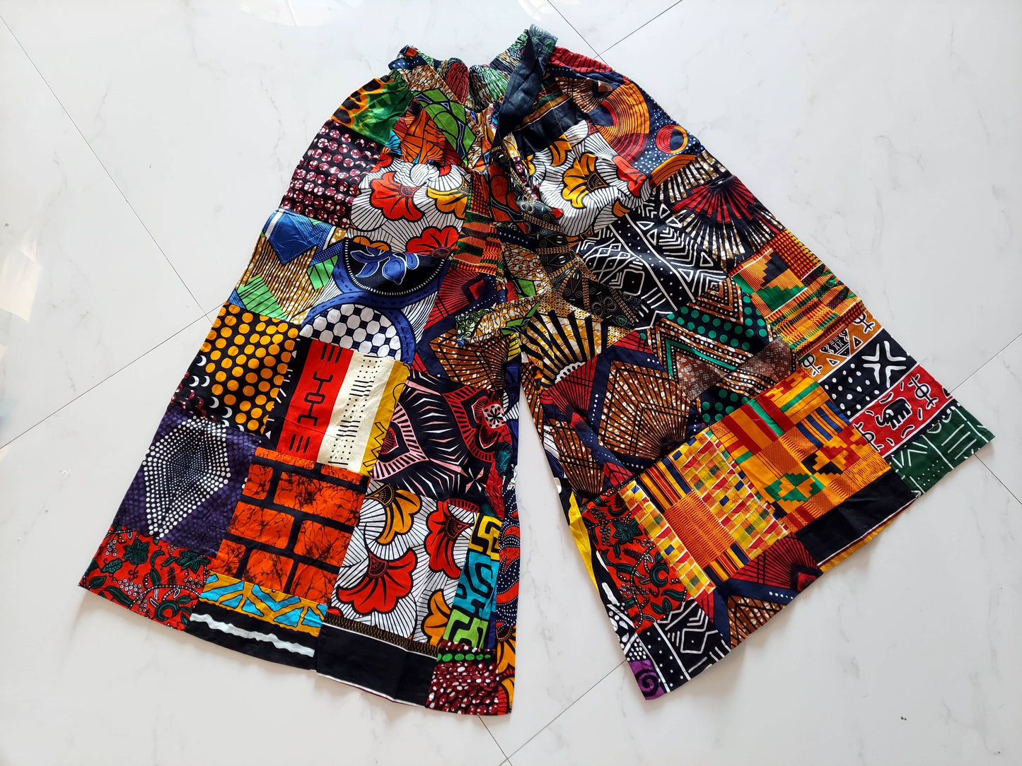 Palazzo Pant Multi Color Patch