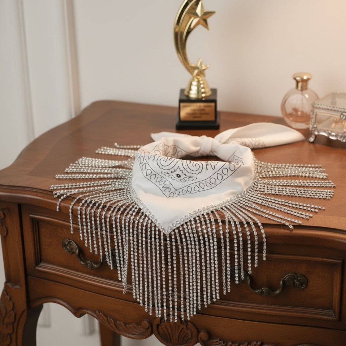 Bandana Bling Fringe Necklace