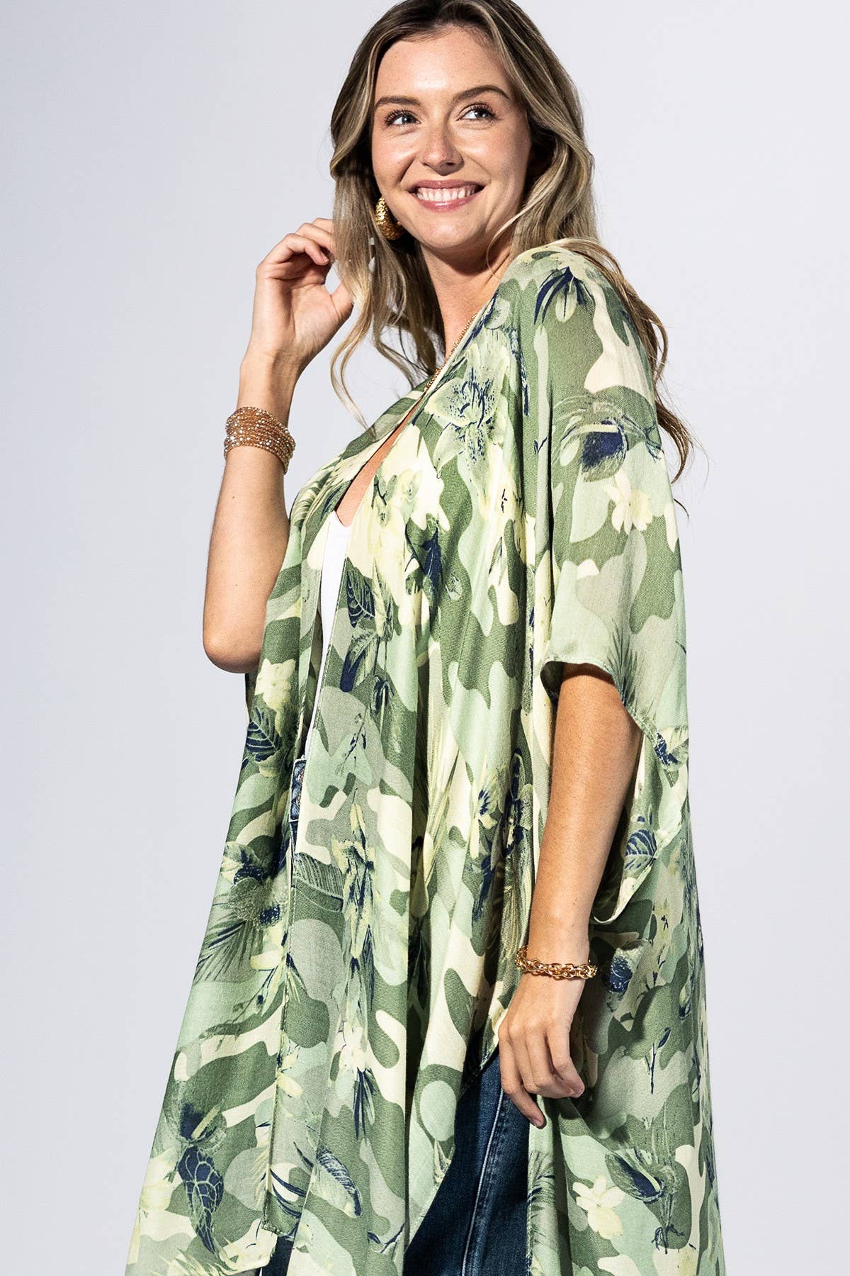 Camouflage Kimono